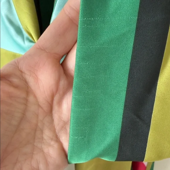 Maggy London Multicolor Striped handkerchief hem Dress NEW 18W plus XXL NWT - Picture 6 of 14